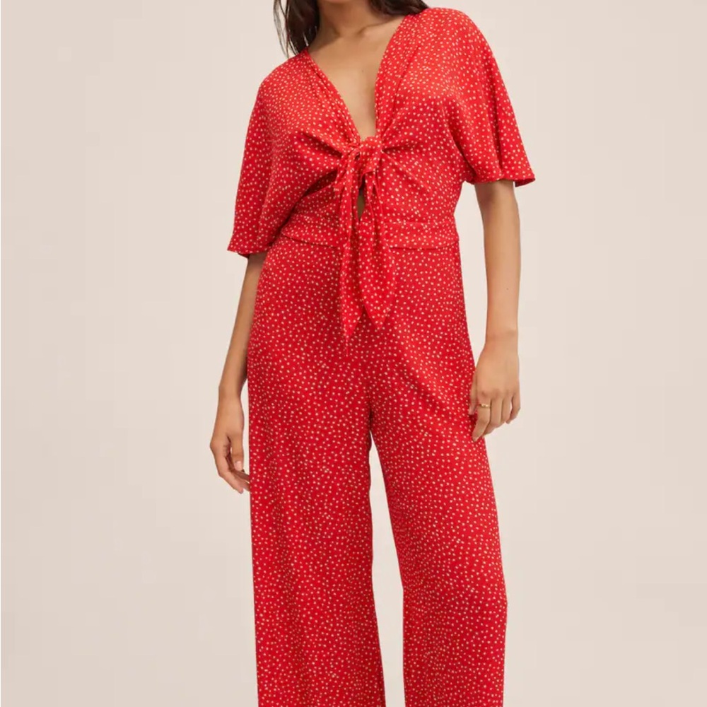 Red Polka Dot Jumpsuit
